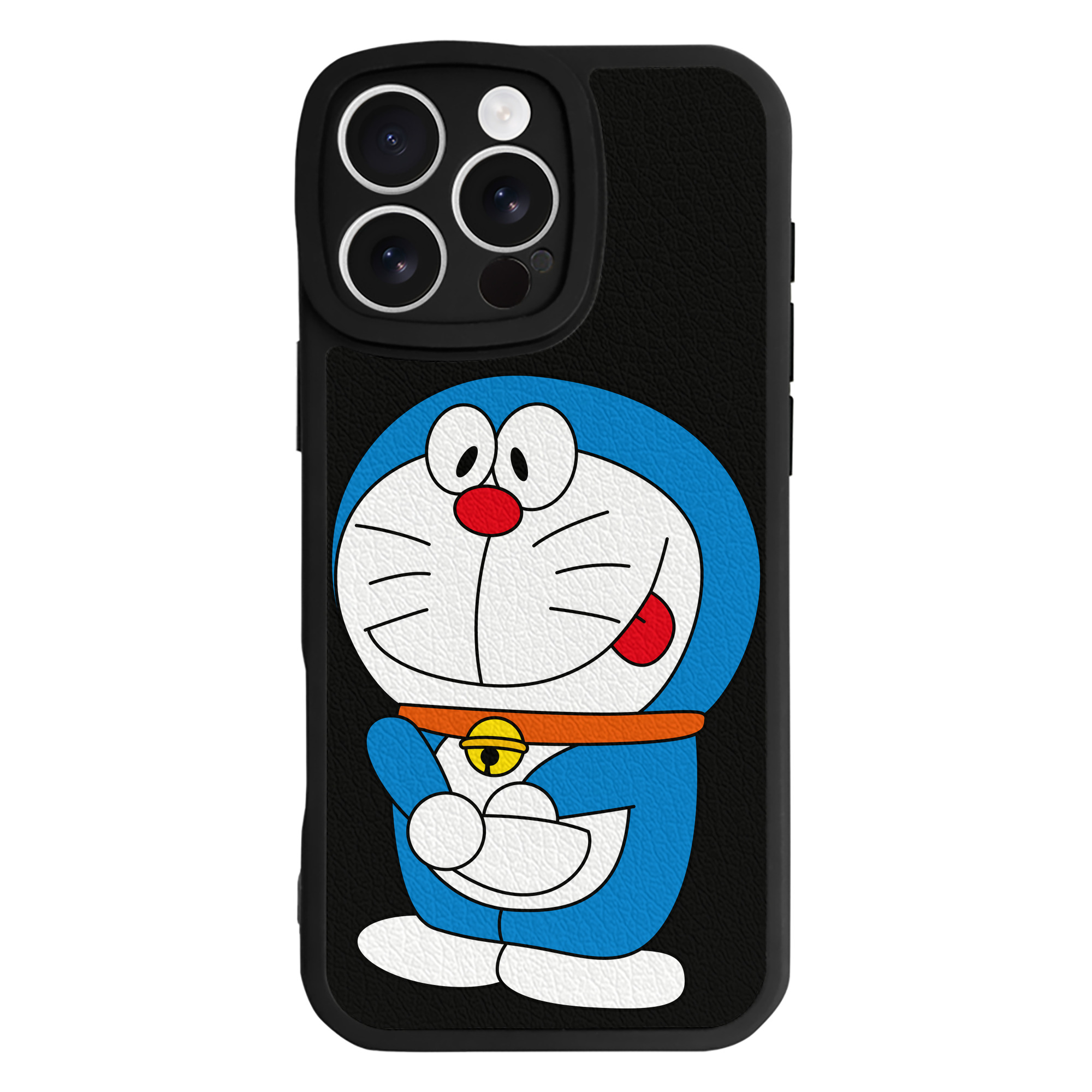 （画像用） ドラえもん Doraemon 【iPhone 16シリーズ対応】シリコンスマホケース（レザー調） 材質：シリコン